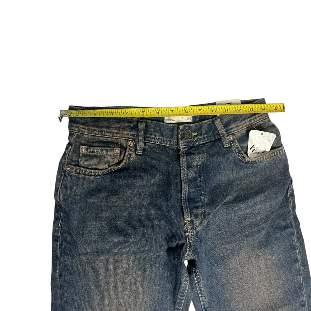 NWT FP We The Free Maggie MidRise Crop Straight Jeans in Back Alley Blue 25 - Picture 8 of 16
